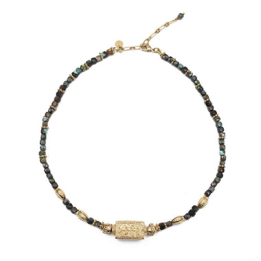 DHYANA Collier Turquoise noire