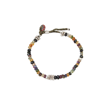 DOOM Bracelet mix de pierres, Argent