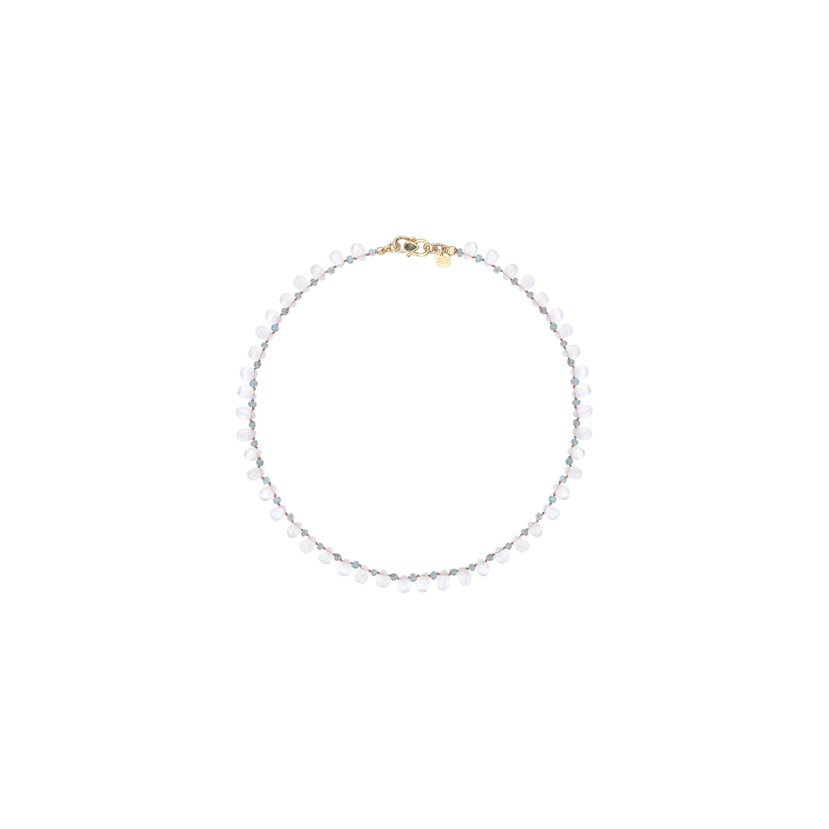 MULTI BRIOLETTES Collier Moonstone et Apatites
