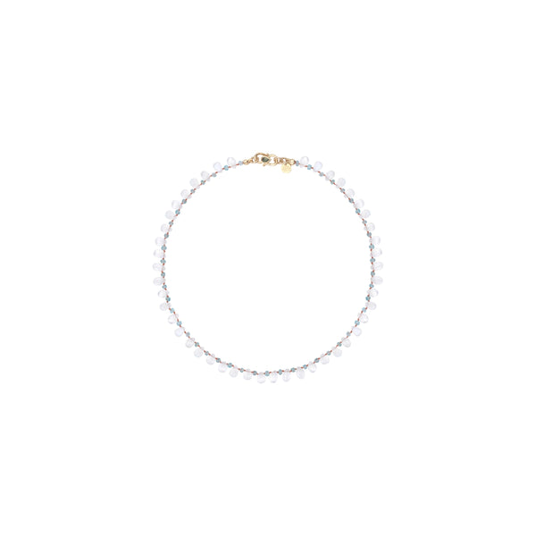 MULTI BRIOLETTES Moonstone & Apatite Necklace