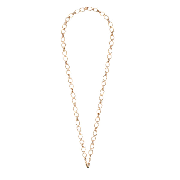 Chain for Charms – Oval Link, 76cm – 24k Gold-Plated
