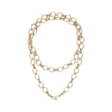 Chain for Charms – Oval Link, 76cm – 24k Gold-Plated