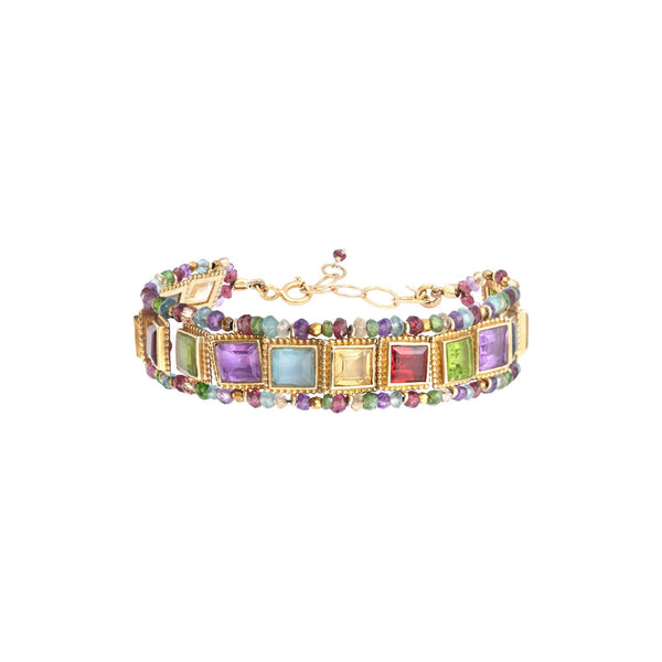 SALINA Bracelet multi-pierres Rainbow