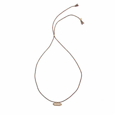 ETERNITY Collier Argent plaqué Or Diamants - cordon turquoise/rouge