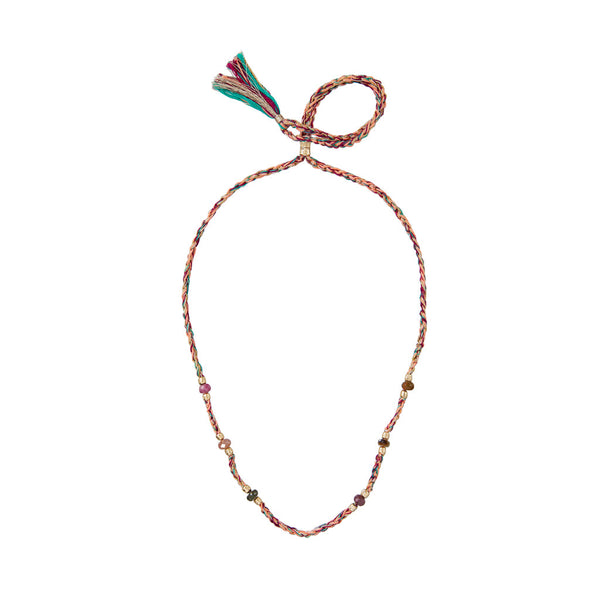 GAUTAMA Collier cordon crocheté pour charm's - Tourmalines