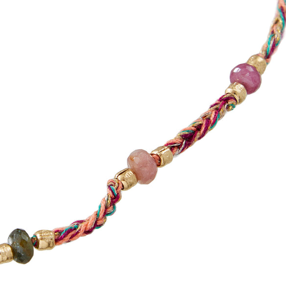 GAUTAMA Collier cordon crocheté pour charm's - Tourmalines