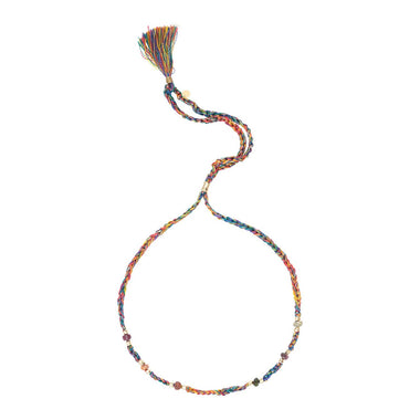 GAUTAMA Crocheted Cord Necklace for Charms – Multicolored