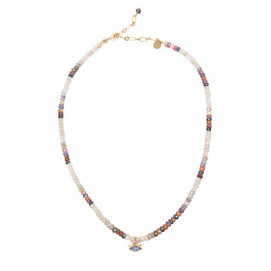 GLITTER Collier Saphirs multicolores