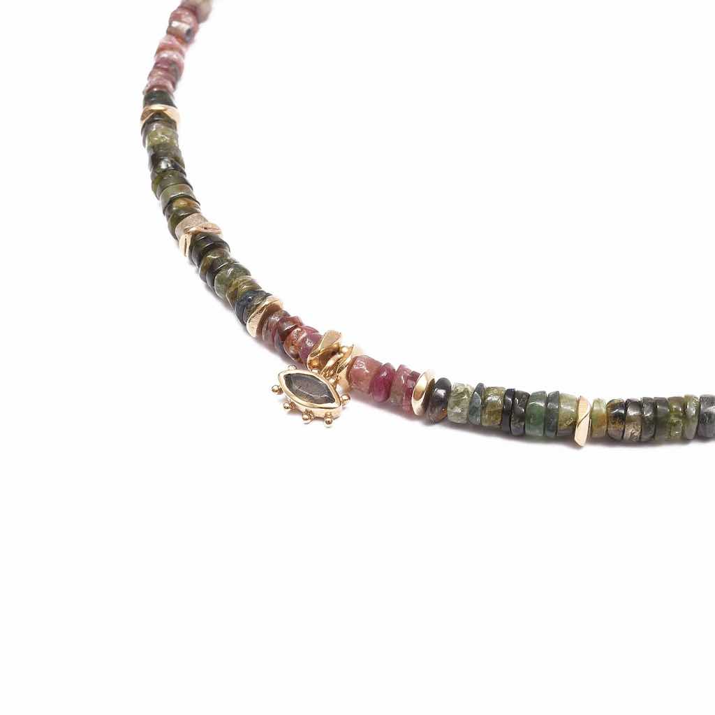 GLITTER Collier Tourmalines multicolores