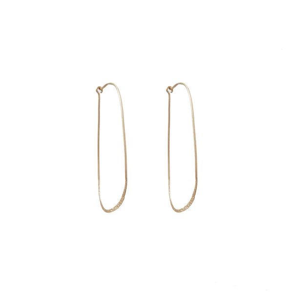 GHANA Créoles Argent Plaqué Or 24 cts