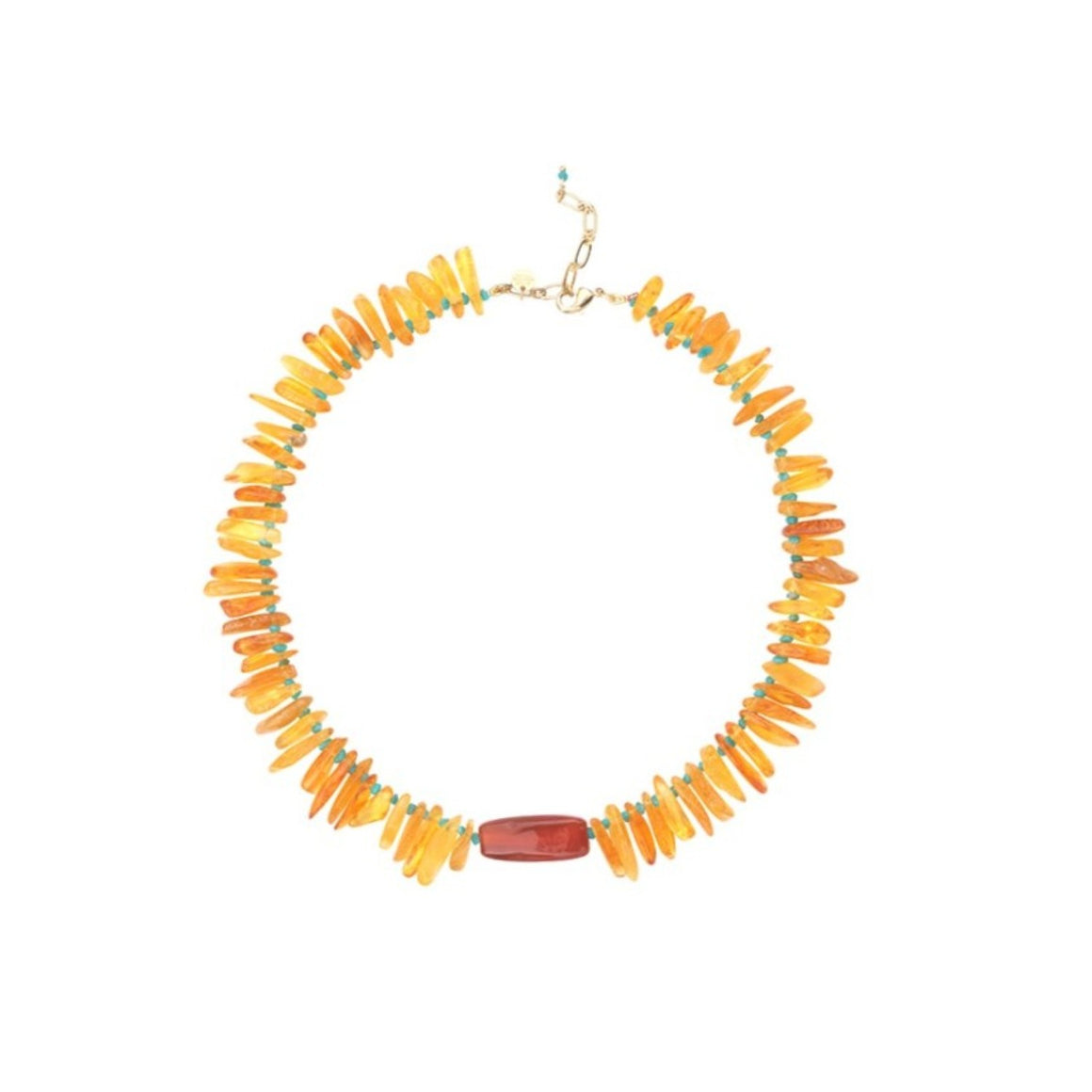 HELIOS Collier Ambre et Cornaline