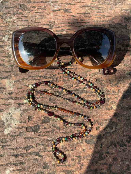 HOLIDAY Chaîne de lunettes Iolite saphir