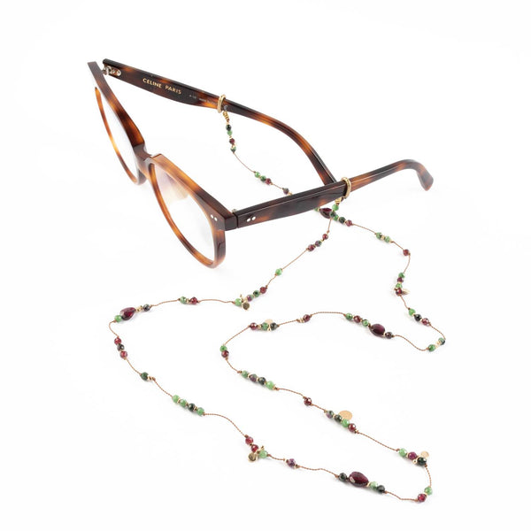 HOLIDAY Chaîne de lunettes Rubis zoisite