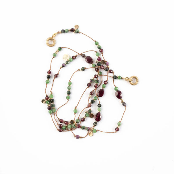 HOLIDAY Chaîne de lunettes Rubis zoisite