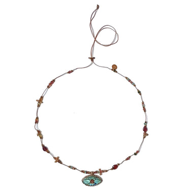 IRIS PRECIOUS Collier Labradorite et Tourmalines