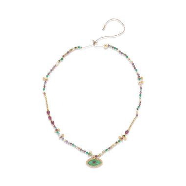 IRIS PERLE Collier Chrysoprase