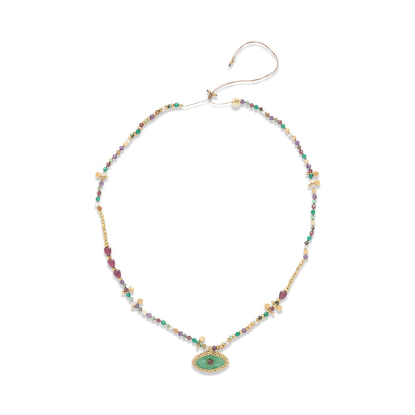 IRIS PERLE Collier Chrysoprase