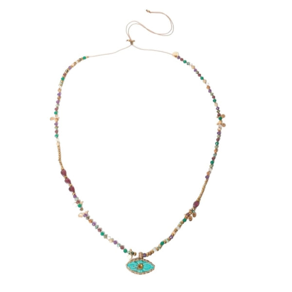 IRIS PERLE Collier Turquoise