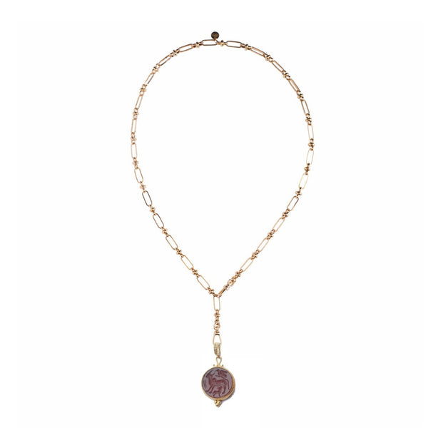 INTAGLIO Pendentif en pierre à Intaille, bélière au choix