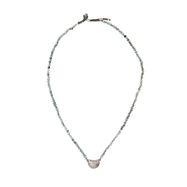 JAMIE SILVER Collier unisexe Larimar
