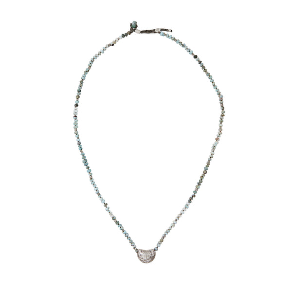 JAMIE SILVER Collier unisexe Larimar