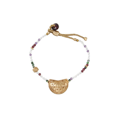 JAMIE Bracelet précieux Perle d'eau douce, Argent plaqué Or 24 cts