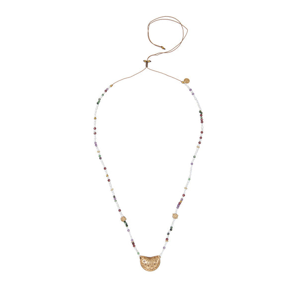 JAMIE Collier précieux Perle d'eau douce - Argent plaqué or 24 cts