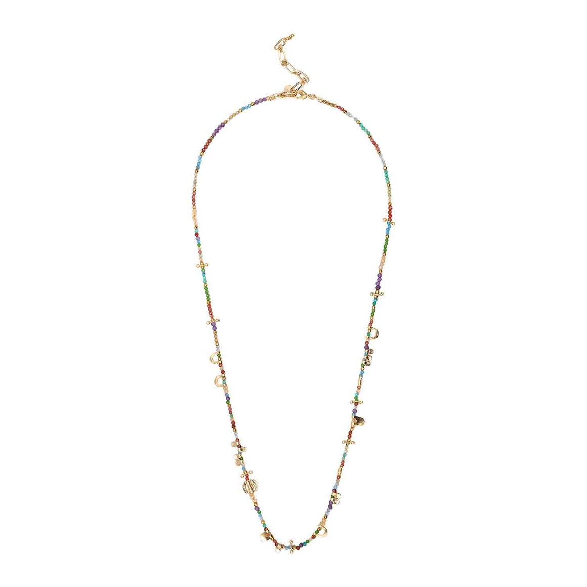 JINGLEE Rainbow Necklace 52 cm, 24k Gold-Plated