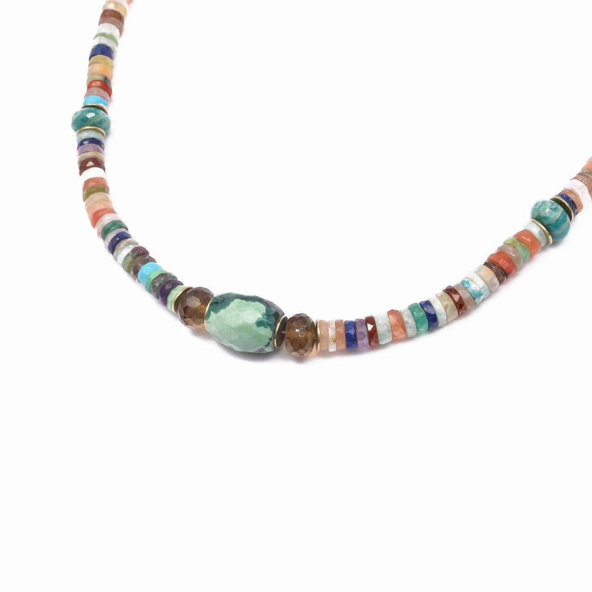 KAJIADO Collier Turquoise et Multicolore