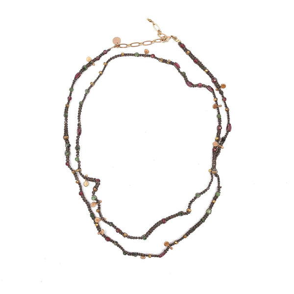 KASHAYA Bracelet multi-tours Bronze Rubis zoisite