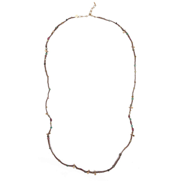 KASHAYA Bracelet multi-tours, Tourmalines - Peach