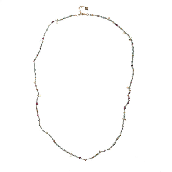 KASHAYA Bracelet multi-tours, Tourmalines coloris gold/turquoise