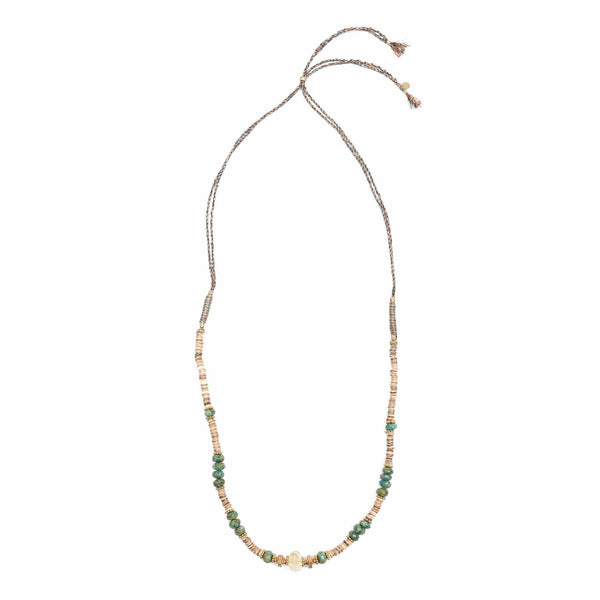 KENYA Collier Citrine Amazonite