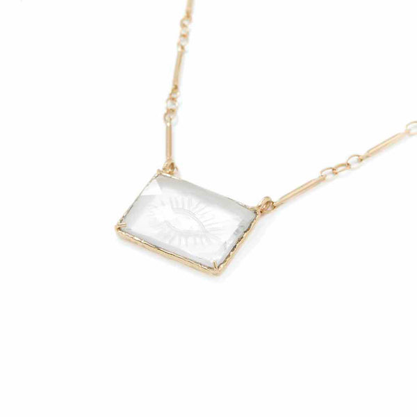 KHEOPS Collier Œil de protection Cristal de Roche