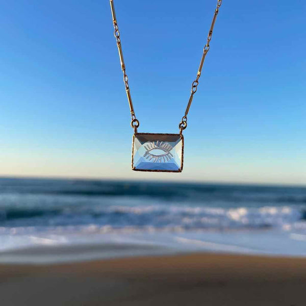 KHEOPS Collier Œil de protection Cristal de Roche
