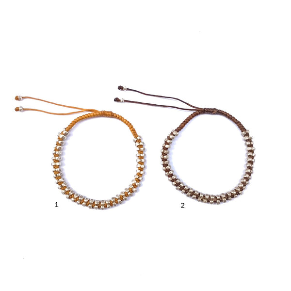 KIKO Bracelet unisexe Perles Argent