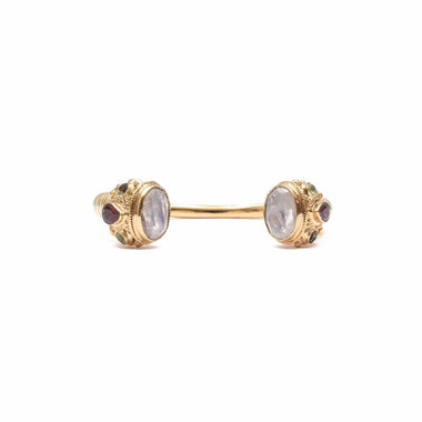 MAHARADJAH Moonstone Bangle Bracelet