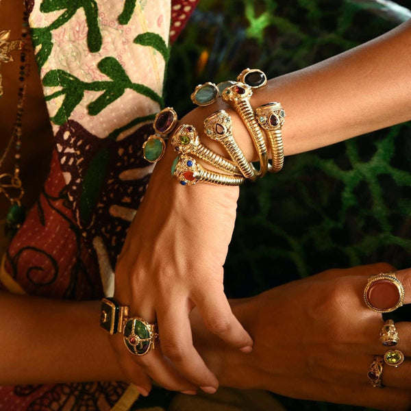 MAHARADJAH Bracelet jonc Labradorite