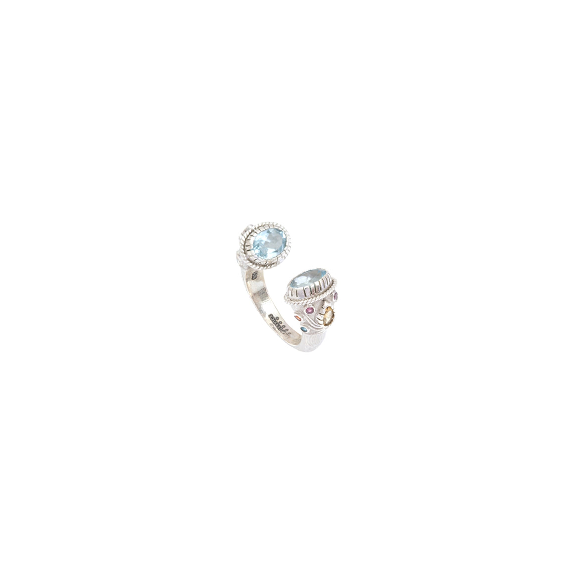 MAHARADJAH Bague Topaze Argent 925