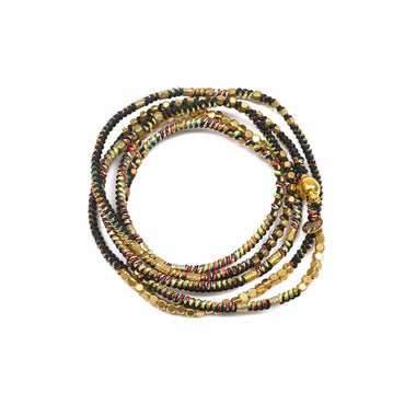 MANILLA Bracelet Multi-tours Noir