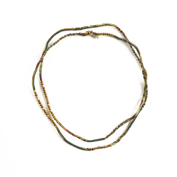 MANILLA Bracelet multitours Vert