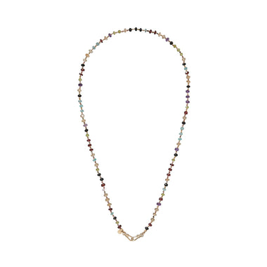 MAUPITI Chaîne pour Charms, Pierres multicolores, Laiton doré 24 cts