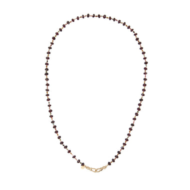 MAUPITI Grenat et Tourmalines - Chaîne perlée pour Charms