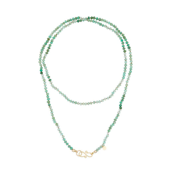MOOREA Chrysoprase - Chaîne perlée pour charm's