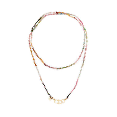 MOOREA Tourmalines multicolore - Chaîne perlée pour charm's