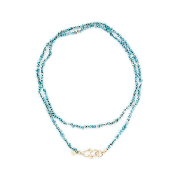 MOOREA Turquoise - Chaîne perlée pour charm's