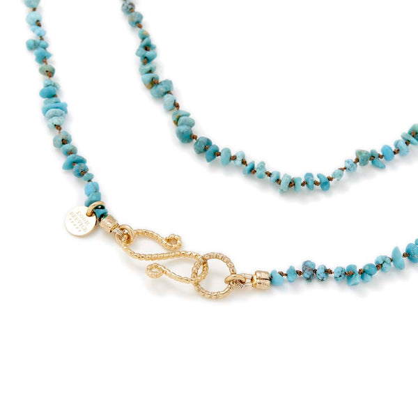 MOOREA Turquoise - Chaîne perlée pour charm's