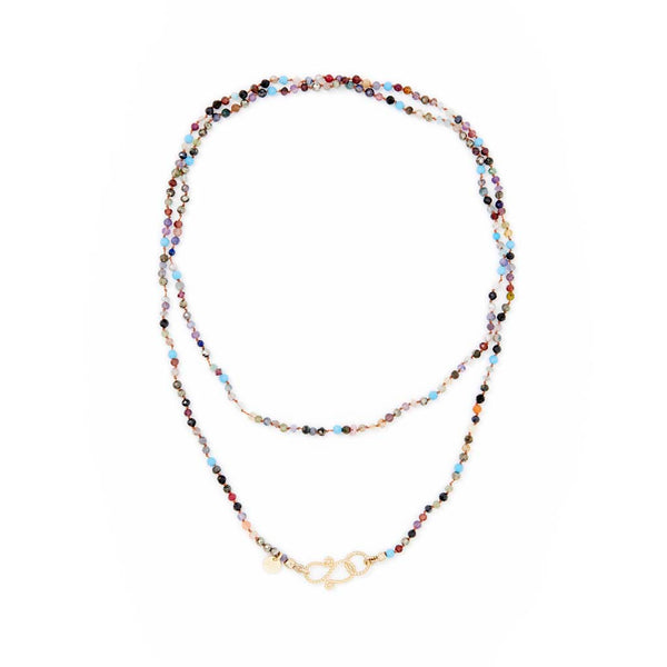 MOOREA pierres multicolores - Chaîne perlée pour charm's