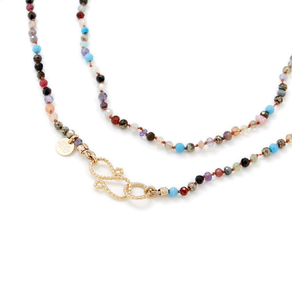 MOOREA pierres multicolores - Chaîne perlée pour charm's