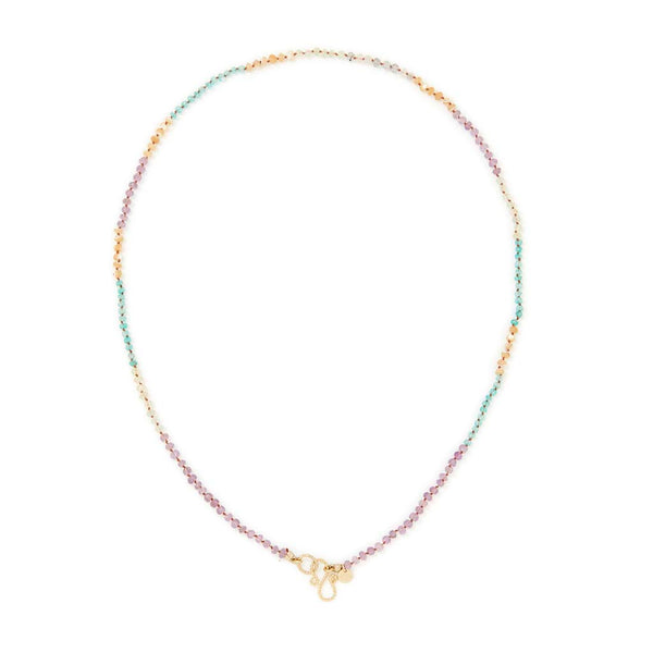 MOOREA pierres multicolores pastel - Chaîne perlée pour charm's